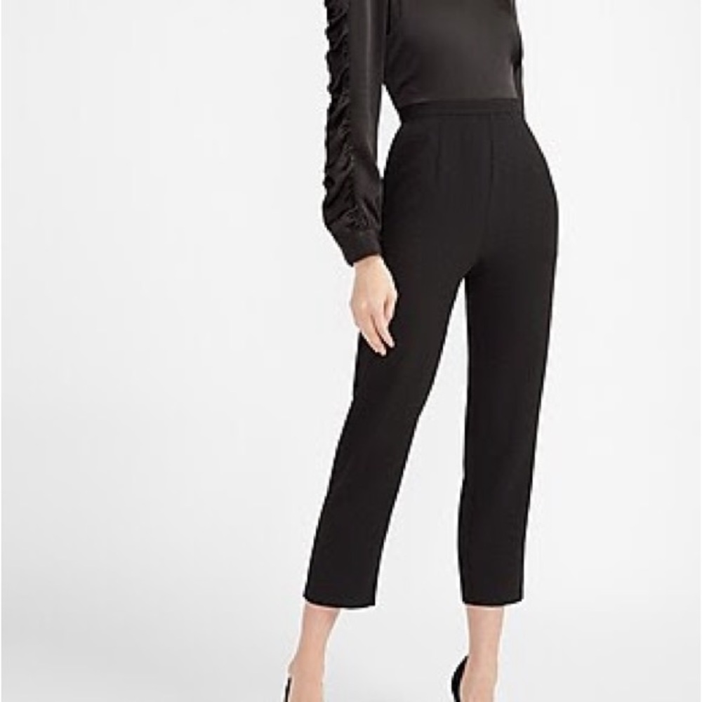 Express Ruched Long Sleeve Jumpsuit